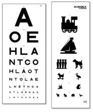 Eye Test Chart Double Sided 3M