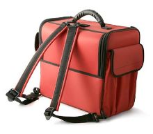 Case Bollmann Alternative Red Polymousse With Shoulder Straps
