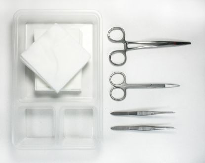 Suture Pack Standard Fine (Disposable Sterile Stainless Steel Single Use) x 1