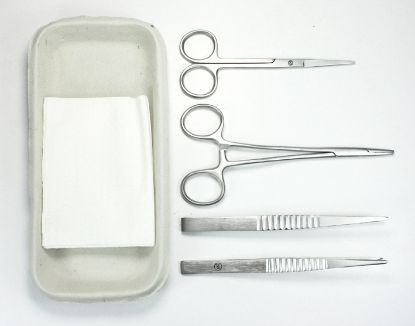 Suture Pack Bronze Standard (Disposable Sterile Stainless Steel Single Use) x 1