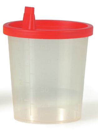 Urine Cup Snap On Red Cap x 10 Non Sterile