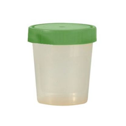 Urine Cup Screw On Green Cap x 10 Non Sterile
