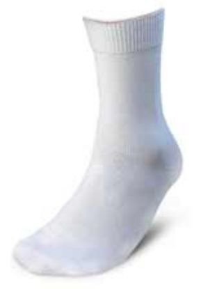 Gel Sock Arthritic/Diabetic White Mens Size 9 Or Smaller, Womens Size 6 Upwards (Silipos) x 1 Pair
