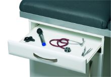 Couch Examination Optional Pull Out Work Surface Titanium