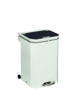 Bin Pedal 50 Ltr With Black Lid For Domestic Waste