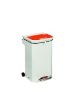 Bin Pedal 20 Ltr With Orange Lid For Waste That May Be Treated