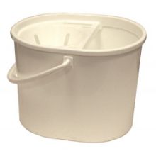 Mop Bucket Oval With Sieve White 7 Ltr (Colour Coded)