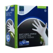 Glove Vinyl Sterile Powder Free Medium x 50