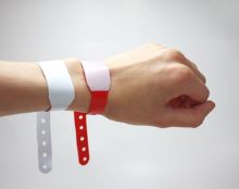 Identity Wrist Bands Red Write-On x 100 (Adult)