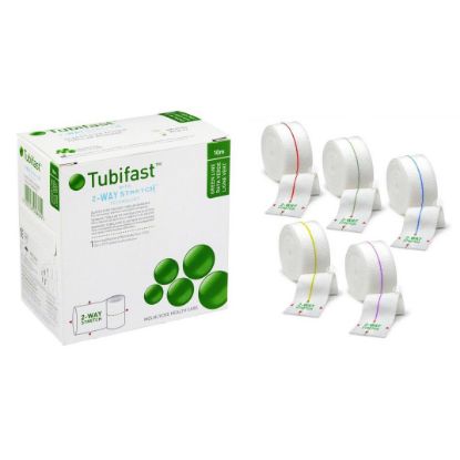 Tubifast Green/5cm Wide Retention Bandage (14cm-24cm Limb Circ) Small/Medium Limbs 10M x 1 Roll