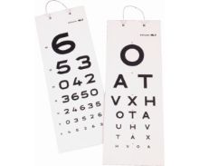 Eye Test Chart Letters Cardboard (3 Mtr)