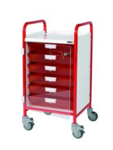 Trolley Vista 40 Colour Concept (Sunflower) 5 Single Red Trays