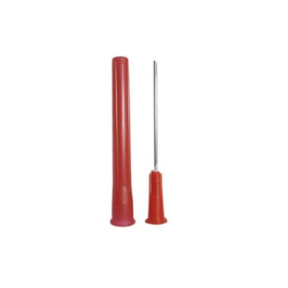 Needle Blunt Fill (Hypodermic) Drawing Up Red 18g 1.5" 38mm (Disposable Sterile Single Use) x 100