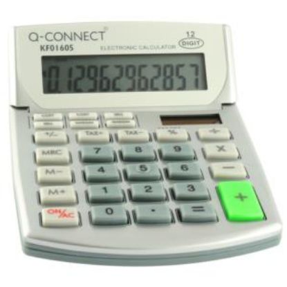 Calculator (Q-Connect) Semi-Desk 12 Digit x 1