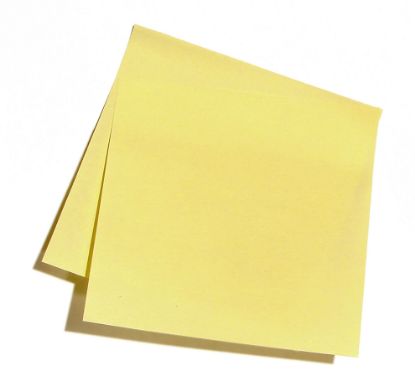 Quick Note Yellow Fanfold 75 x 75mm x 12