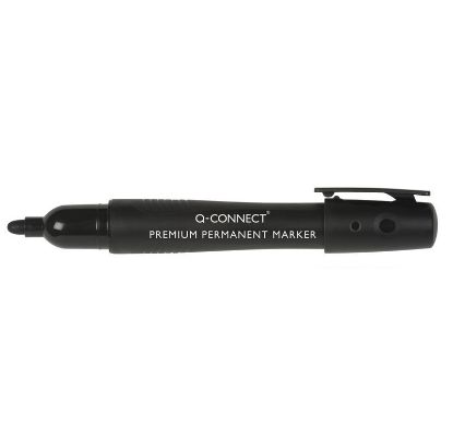Marker Permanent (Q-Connect) Premium Bullet Tip Black x 10