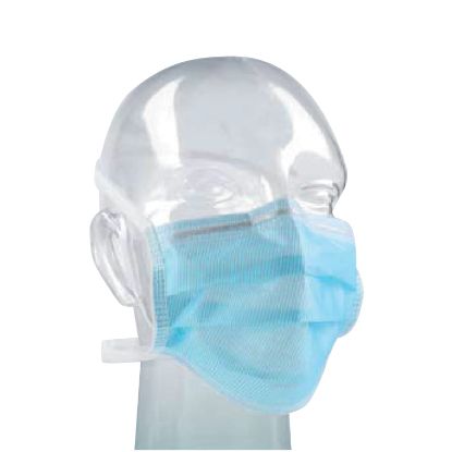 Mask Face Barrier Tie-On Blue x 60