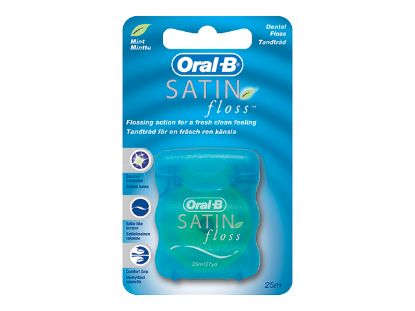 Floss Dental (Oral B) Satin Fresh Mint 25M x 12