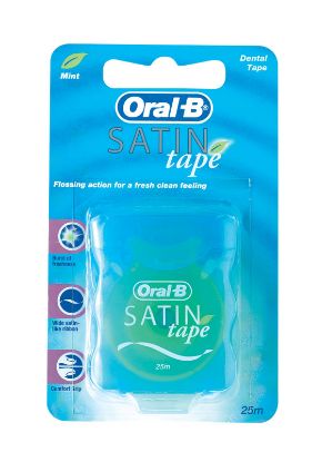 Floss Dental (Oral B) Satin Tape Mint x 12