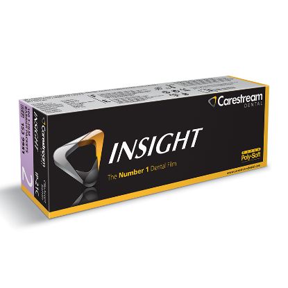 X-Ray Film Insight (Carestream) In Clinasept Envelope F Speed Ip-21C Adult x 100