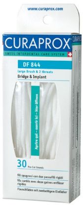 Floss Dental (Curaprox) Bridge & Implant 25cm Long, 30 Strands x 1