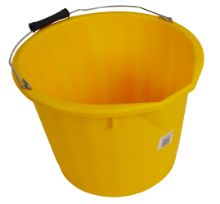 Bucket Ultra Lucy 15Ltr Without Lid Yellow X1