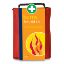 Burns First Aid Kit (Red Stockholm Bag)