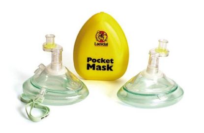 Mask Pocket One Way Valve & Filter And Oxygen Inlet Adult Laerdal
