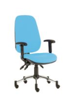 Chair Quasar Deluxe Consultation Adjustable Arms Inter/Vene Anti-Bacterial Upholstery Beige