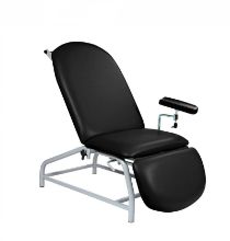 Chair Phlebotomy Fixed Height Reclining With Arm And Adjustable Feet Black