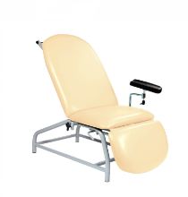 Chair Phlebotomy Fixed Height Reclining With Arm And Adjustable Feet Beige