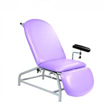 Chair Phlebotomy Fixed Height Reclining With Arm And Adjustable Feet Lilac