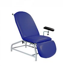 Chair Phlebotomy Fixed Height Reclining With Arm And Adjustable Feet Navy