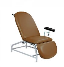 Chair Phlebotomy Fixed Height Reclining With Arm And Adjustable Feet Walnut
