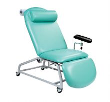 Chair Phlebotomy Fixed Height Reclining With Four Locking Casters And Arm Mint