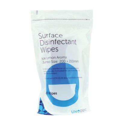 Wipes Surface Disinfectant (Unodent) Jumbo Refill Pk x 200