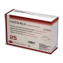 Face Shield (Dehp) Visor Refill Pack 25