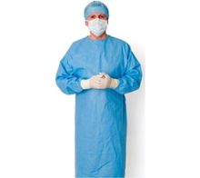 Gown Theatre Ssmms Medium Elasticated Cuffs, Side Ties (Disposable Sterile Single Use) x 1