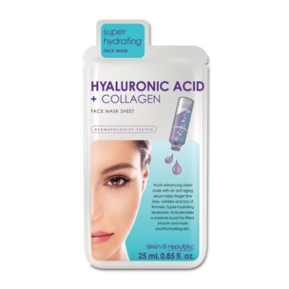 Mask Face Sheet (Skin Republic) Hyaluronic Acid & Collagen