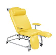 Chair Treatment (Sunflower) Reclining With 4 Locking Castors Vinyl Beige