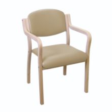 Chair Aurora Visitor Easy Access Vinyl Anti-Bacterial Upholstery Beige