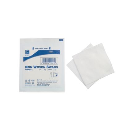 Swab 7.5cm x 7.5cm 4 Ply 40 Packs Of 5 (Disposable Sterile Single Use) x 1