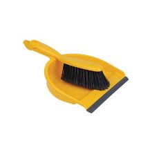 Dust Pan & Brush Set Yellow (Colour Coded)
