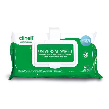 Wipes Clinell Universal Clip Pack Of 50 x 24
