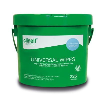 Clinell Universal Wipes Bucket Of 225 x 1