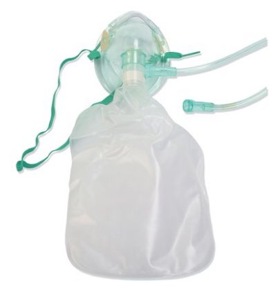 Mask Non-Rebreathing H/C Oxygen +Bag & Tubing Paediatric x 1