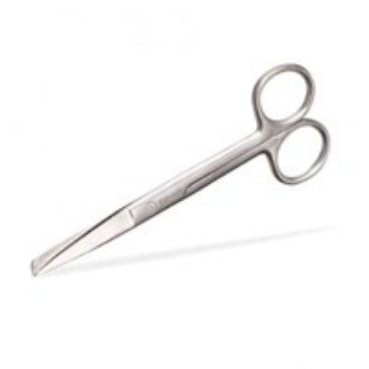 Scissors Dressing Sharp/Blunt Straight 12.5cm (Disposable Sterile Stainless Steel Single Use) x 1