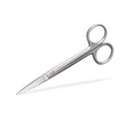 Scissors Dressing Sharp/Sharp Straight 12.5cm (Disposable Sterile Stainless Steel Single Use) x 1