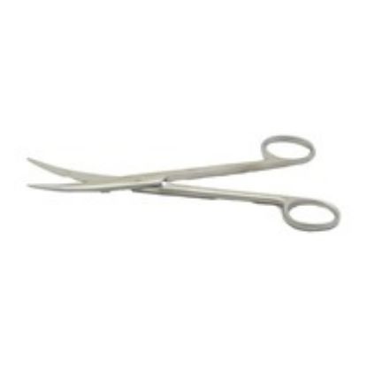 Scissors Mayo Curved On Flat 7.5"/19cm (Disposable Sterile Stainless Steel Single Use) x 1