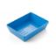 Polypropylene Blue Instrument Tray - Solid Ribbed Base x 1 - 2 Sizes Available